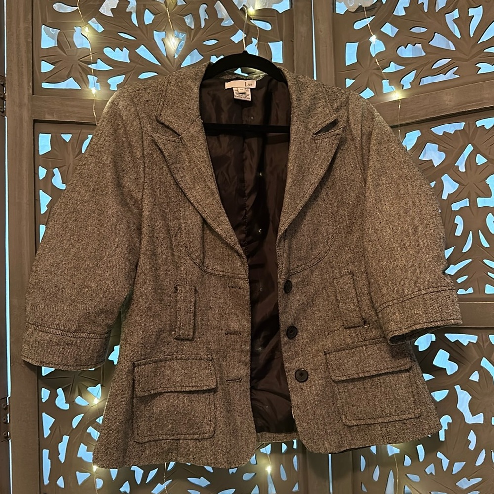 Grey blazer jacket